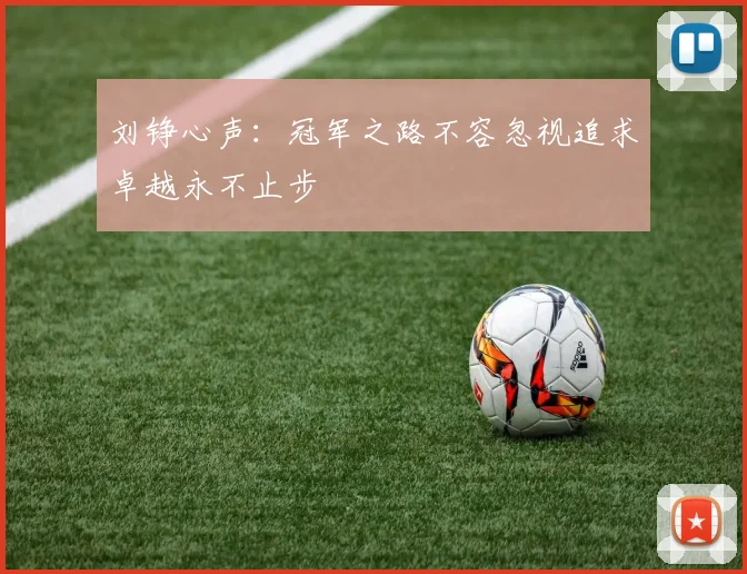 刘铮心声：冠军之路不容忽视追求卓越永不止步