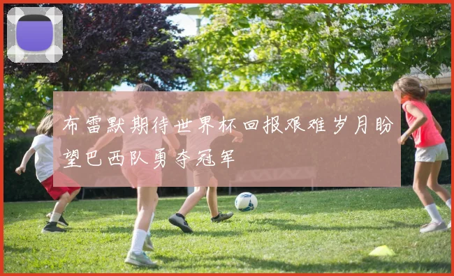 布雷默期待世界杯回报艰难岁月盼望巴西队勇夺冠军
